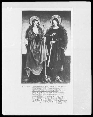 Wandelaltar — Genoveva und Lucia