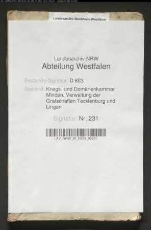 Mühlenregister von sämtlichen zur Wassermühle zu Wersen gehörigen Mahlgenossen