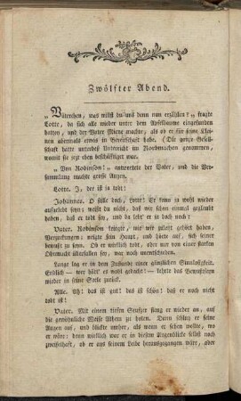 Zwölfter Abend. = Douzième Soirée.