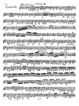 Concerto. Allº Spiritoso. Violino II.