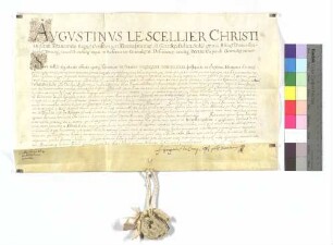 Augustinus Le Scellier, Abt von Prémontré und General des Prämonstratenserordens, und das Generalkapitel des Ordens erheben die bisherige Propstei Allerheiligen zur Abtei.