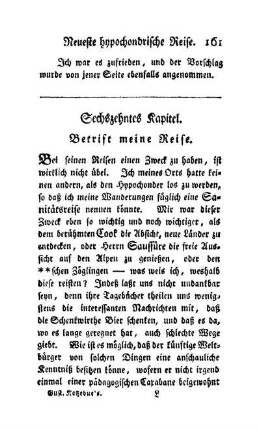 Sechszehntes Kapitel. Betrift meine Reise