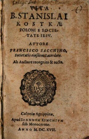 Vita B. Stanislai Kostkae, Poloni, e Societate Iesu