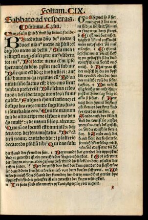 Sabbato ad vesperas. Psalmus .C.xliii.