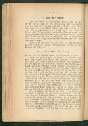 a) Prähistorisches