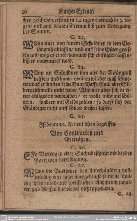 Von Contracten und Verträgen