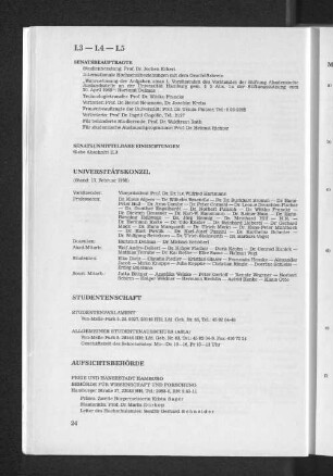 I.4 Studentenschaft