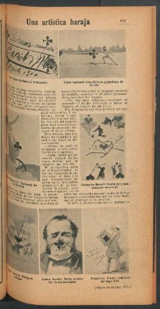 Una artística baraja
