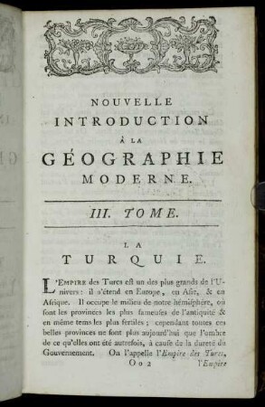 [Chapitre XIX.] La Turquie.