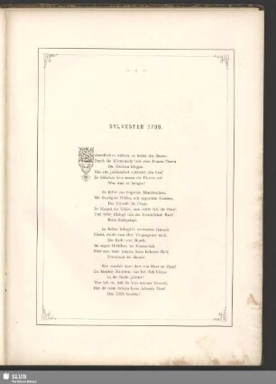 Silvester 1799 (J. Hefty)