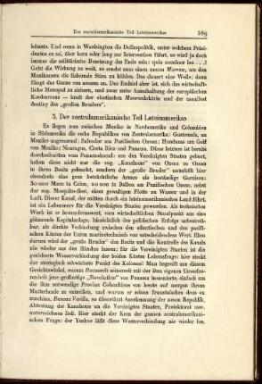 5. Der zentralamerikanische Teil Lateinamerikas
