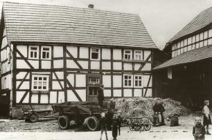 Wohnhaus (ehem. Einhaus, Fachwerk); Burgwald, Hugenottenstraße 5