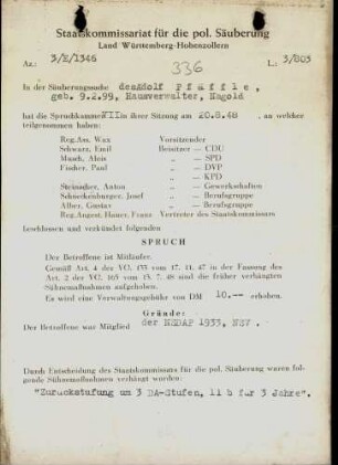 Pfäffle, Adolf