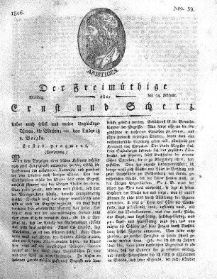 Nro. 39, Montag den 24. Februar 1806