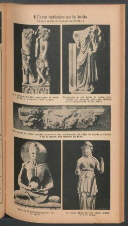 El arte helénico en la India - [Ilustración] : Algunas esculturas curiosas de Gandhara