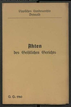 Johanning Meier [Johanningmeier] im Faulensiek (Amt Varenholz) gegen seinen ältesten Sohn und Anerben Hans Hermann Johanning und dessen Braut Ilsabein Bünten aus Kalldorf, wegen einem verweigerten Ehekonsens