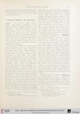 Précis de l'histoire du sanctuaire