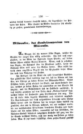 Milwaukee, das Handels-Emporium von Wisconsin