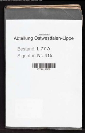 Anstellungen am Salzwerk zu Salzuflen