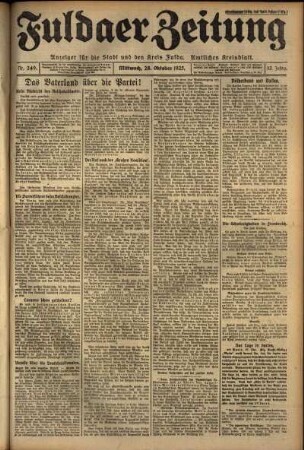 Ausgabe vom Mittwoch, den 28. Oktober 1925.