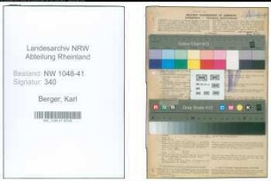 Entnazifizierung Karl Berger , geb. 31.01.1901 (Polizist)