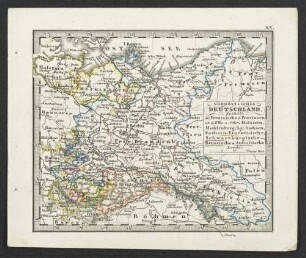 Nordöstliches Deutschland : Enthält die Preussischen Provinzen an d. Elbe u. Oder, Holstein, Mecklenburg, Kgr. Sachsen, Sachsen-Ernestinische, Schwarzburgische, Reussische u. Anhaltische Lande