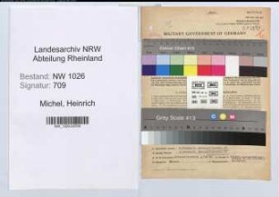 Entnazifizierung Heinrich Michel , geb. 06.02.1907 (Landgerichtsrat)