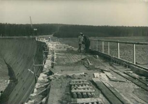 Talsperre Muldenberg bei Grünbach im Vogtland, Deutschland, 1923