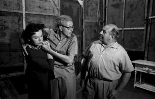 Proben beim Badischen Staatstheater für die neue Spielzeit 1959/60.