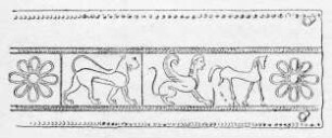 "Diadem aus Fragmenten: Löwe, Sphinx, Pferd, Rosette"