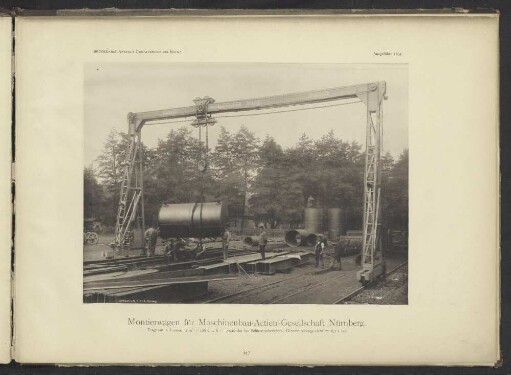 Montierwagen für Maschinenbau-Actien-Gesellschaft Nürnberg.