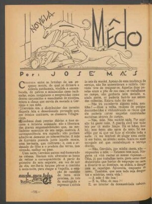 Mêdo : Novela