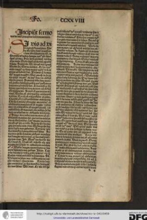 Incipiunt sermones de decem preceptis sancti Bonaventure.
