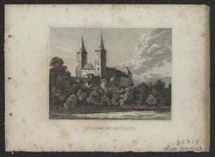 Ansicht von Schloss Rochlitz, Stahlstich, um 1840 : Schloss zu Rochlitz - [Stuttgart] : [Scheible] , [um 1840]. - 1 Kunstbl. : Stahlst. ; 10 x 7 cm