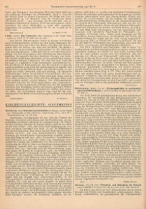 475-476 [Rezension] Buchheim, Karl, Wahrheit und Geschichte