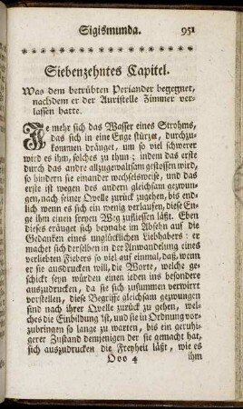 Siebenzehntes Capitel. - Zwanzigstes Capitel.