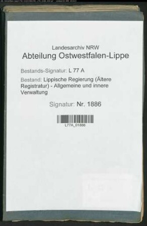 Führung der Kirchenbücher, Bd. 1