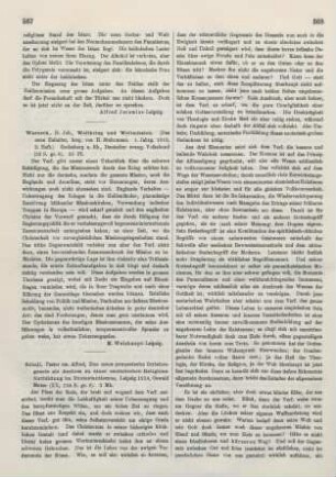 567-569 [Rezension] Schall, Alfred, Das neue preuss. Irrlehregesetz als Anstoss zu einer esoterischen Religionsfortbildung im Protestantismus