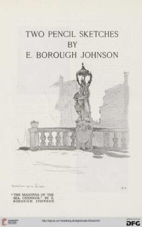88: Two pencil sketches by E. Borough Johnson