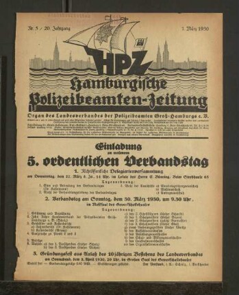 Nr. 5 / 20. Jahrgang 1. März 1930