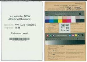 Entnazifizierung Josef Reimann , geb. 14.02.1902 (Bergmann)