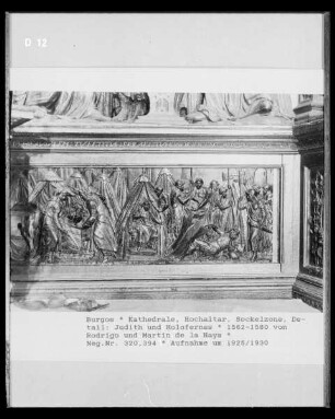 Hauptaltar mit Szenen aus dem Marienleben — Judith und Holofernes