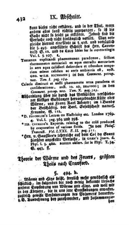 Theorie der Wärme und des Feuers, größtentheils nach Crawford