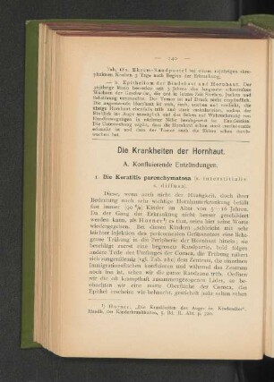 1. Die Keratitis parenchymatosa.