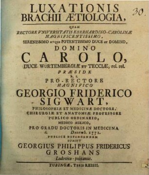 Luxationis brachii aetiologia
