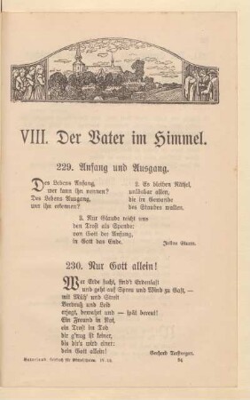 VIII. Der Vater im Himmel