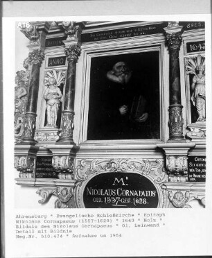 Epitaph Nikolaus Cornapaeus (1557-1628) — Bildnis des Nikolaus Cornapaeus