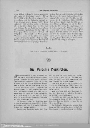 Die Parochie Neukirchen