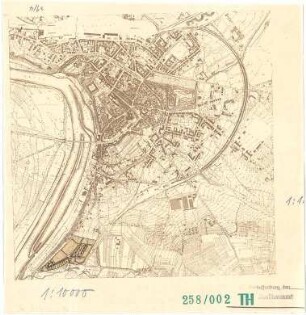 Fischer, Theodor; Aschaffenburg; Generalbaulinienplan - Lageplan