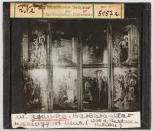 Meister Francke: Barbara-Altar vor Restaurierung. Helsingfors (Helsinki), Museum